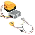 thumbnail image 1 of Convertidor De Voltaje CC, Mayor O Igual Al 95% De Eficiencia Cable Eléctrico 14AWG Convertidor De 18 V A 12 V Disipación De Calor Rápidamente Múltiples Protecciones Para, 1 of 7