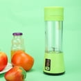 thumbnail image 6 of 380ml Plastic Portable Mini USB Home Electronic Fruit Blender Mixer Juicer with 2 Vanes (Green), 6 of 8