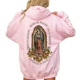 thumbnail image 3 of Virgen de Guadalupe Hoodie – Unisex Virgin Mary Our Lady of Guadalupe Pullover, Back Print Religious Hoodie for Men and Women, Classic Cotton Faith Apparel, 3 of 7