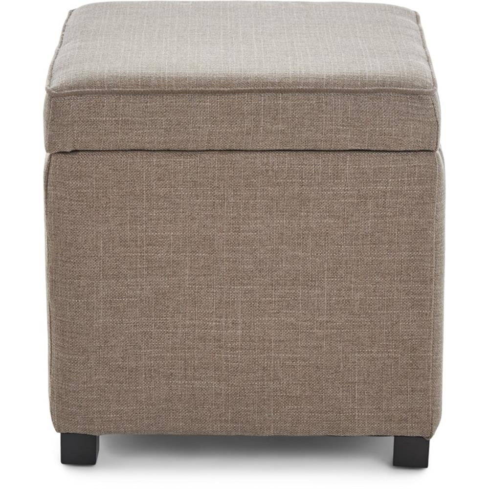 Tommy Hilfiger Morgan Storage Cube Ottoman Brown
