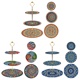 thumbnail image 1 of Bandeja Servicio DIY 5D Mandala Acrílico 3 Niveles para Encimera, 1 of 8