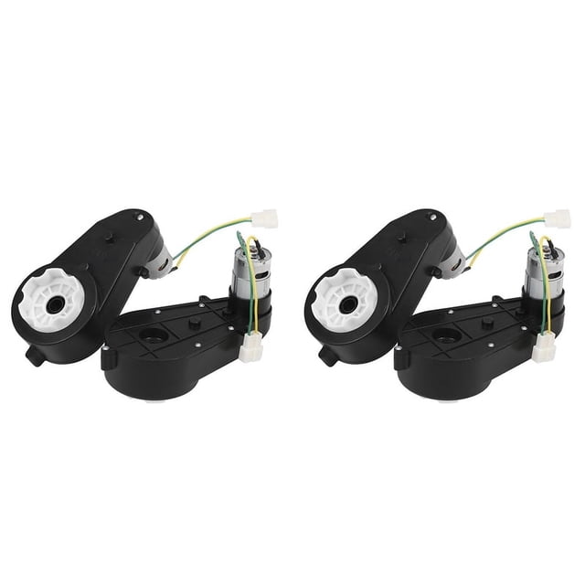 4 Piezas para Niños Que Viajan en el Automóvil Caja de Cambios 550 Motor de 12 V Motor Eléctrico de 40000 RPM con Caja de Cambios Motor de CC RS550 de Alta Velocidad Combinación