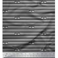 thumbnail image 1 of Soimoi Gray Moss Georgette Fabric Text & Goggles Stripe Print Fabric by the Yard 42 Inch Wide, 1 of 5