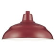 thumbnail image 2 of RWHS17-SR-Millennium Lighting-R Series - 1 Light Warehouse Shade-9.25 Inch Tall and 17 Inch Wide-Satin Red Finish, 2 of 2