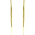 thumbnail image 3 of Floreo 14k Yellow Gold 86mm Multi-Chain Drop Earrings, 3 of 3
