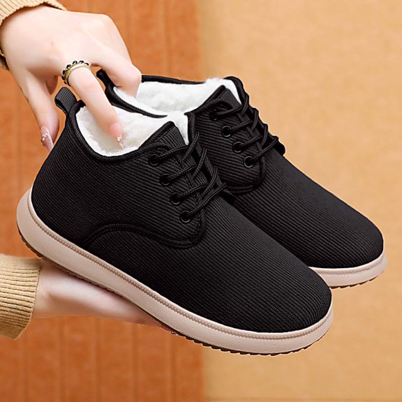 Women's Cotton Shoes With Thick Velvet Boots Casual Shoes Cold And Warm Winter Shoes Versatile Women's Boots For Wearing Outside