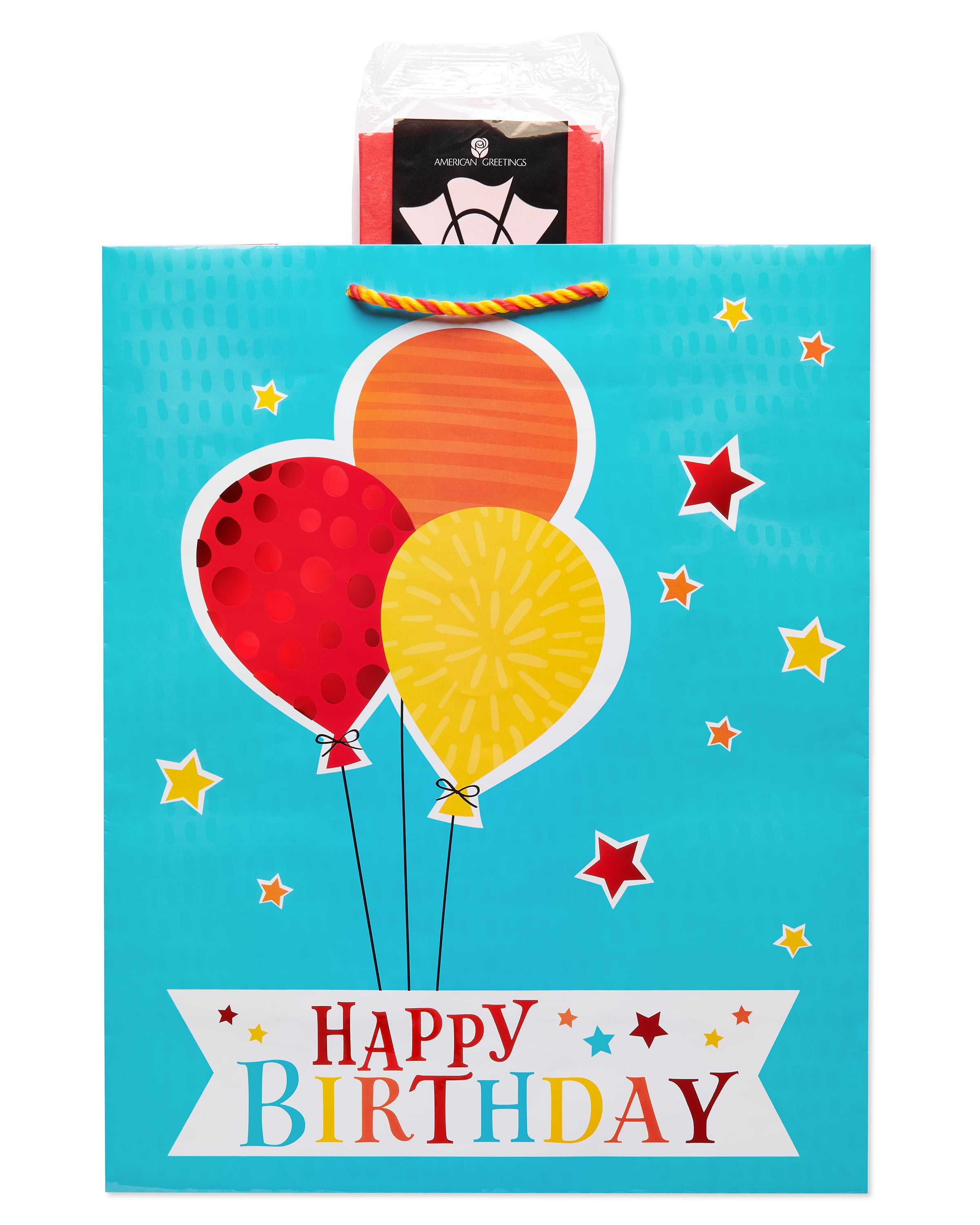 American Greetings Geschenktüten-Set – 4 Mittelgroße Tüten (25,5 Cm Hoch) Mit Geburtstagsmotiven Für Partys