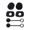 thumbnail image 3 of Juego de tapones de silicona para derrames, tapón de fugas, tapas de boquilla, accesorios para tazas, tapa, protector de polvo Negro, 3 of 9