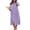 Light Purple, variant on Ekouaer Women Zipper Robe Long Sleeves House Coat Soft Bathrobe Sleepwear with Pockets Housecoat Loungewear