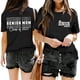 thumbnail image 2 of Camiseta de graduación para madres mayores - Promoción de 2025, poliéster-algodón, tallas S-XXL, manga corta, estampado divertido, 2 of 3