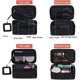 thumbnail image 2 of Makeup Bag Organizer, Portable Travel Toiletry Bag for Women, Large Capacity Double Layers Make up Bag With Brush Compartment and Handle, Black Cosmetic Bags for Women Travel Must Haves, 2 of 5