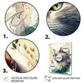 thumbnail image 3 of Designart Cute British Cat Floral Art II Canvas Wall Art, 3 of 5