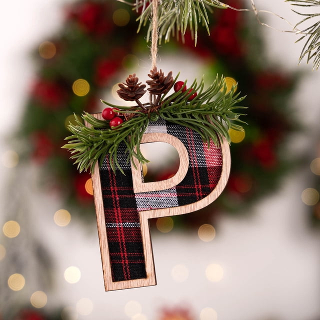 Adornos para árboles de Navidad personalizados, decoraciones de Navidad DIY, decoración colgante para árbol de Navidad, letras para adornos de Navidad