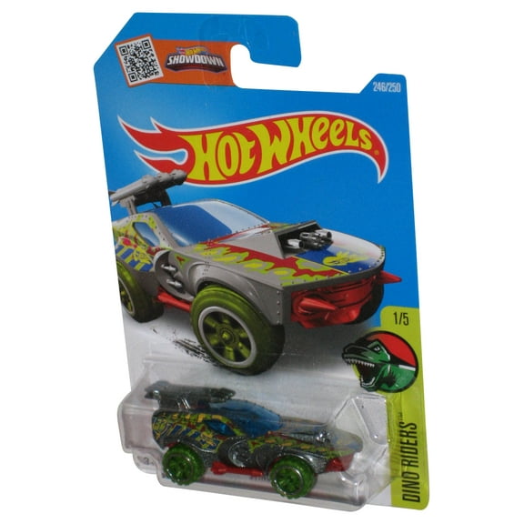 Hot Wheels Dino Riders 1/5 (2015) Silver Sting Rod II Toy Car 246/250