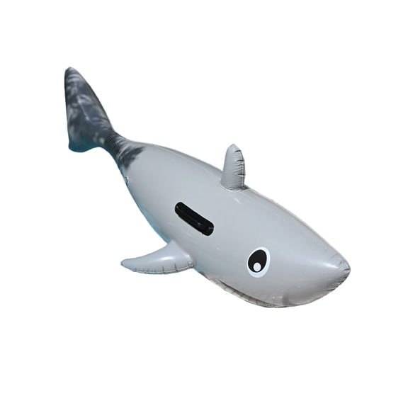Inflatable Whale Pool Float, Gray, 1 Pack