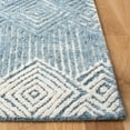 thumbnail image 3 of SAFAVIEH Metro Rosalin Diamond Area Rug, Blue/Ivory, 6' x 6' Square, 3 of 8