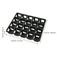 thumbnail image 2 of BRIGHTFUFU Germination Tray Rack 2Pcs Black Plastic Storage Holder For Nursery Tray Racks And Cultivation 35.4X11.8Inches, 2 of 8