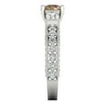 thumbnail image 3 of 2.33 ct Round Cut Yellow Moissanite 3 Stone 14K White Gold Womens Engagement Ring, 3 of 5
