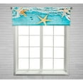 thumbnail image 1 of Cortina ABPHQTO Red de pesca Turquesa Estrellas de Mar 45x130 cm, 1 of 1