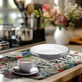 thumbnail image 6 of 4th of July Patriotic Floral Dish Drying Mat Summer Memorial Day Large Kitchen Mats Dish Drying Pad Absorbent Dish Dryer Mat for Kitchen Countertops Microfiber Drainer Pad Dish Drying Mats (18x24 in), 6 of 7