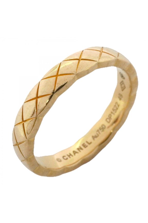 Pre-Owned Chanel Coco Crush Ring, 18K Yellow Gold, Size 49, Women's