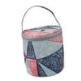 thumbnail image 3 of Bolsa de ganchillo redonda de hilo de tejer, organizador de asas, cesta de almacenamiento de lana para manualidades, bolsa de accesorios de costura, patrón 2 Sweethay HA3833-02B, 3 of 6