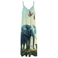 thumbnail image 4 of Colorful Elephant Flower Fine Art Sleeveless Dress Summer Dress Woman 2025, 4 of 7