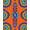 Orange, Pattern 2, variant on ODIKA 2x3 Machine Washable Non-Slip Area Rug, Prism Vortex Textile with Swirling Gradient High Traffic Rug, Blue, 715115