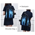 thumbnail image 4 of FORMRS Women's Travel Backpack Purse Anti-Theft Hidden Pockets Casual Shoulder Bag, Blue Butterfly, 4 of 7