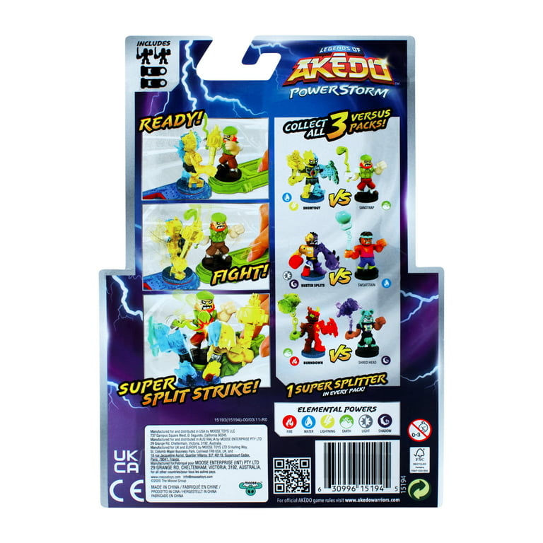 Legends of Akedo Powerstorm  Pack 2 Mini Battling Action Figures and –
