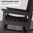 thumbnail image 3 of 3 Pieces Patio Furniture Set, HIPS Outdoor Rocking Chairs Set Of 2 With Outdoor Side Table, Ergonomic All Weather Porch Rocker Patio Chairs Set for Garden Lawn Poolside Backyard Balcony Courtyard, 3 of 8