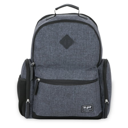 BB Gear Adjustable Shoulder Strap Inside Pockets Backpack Diaper Bags, Blue