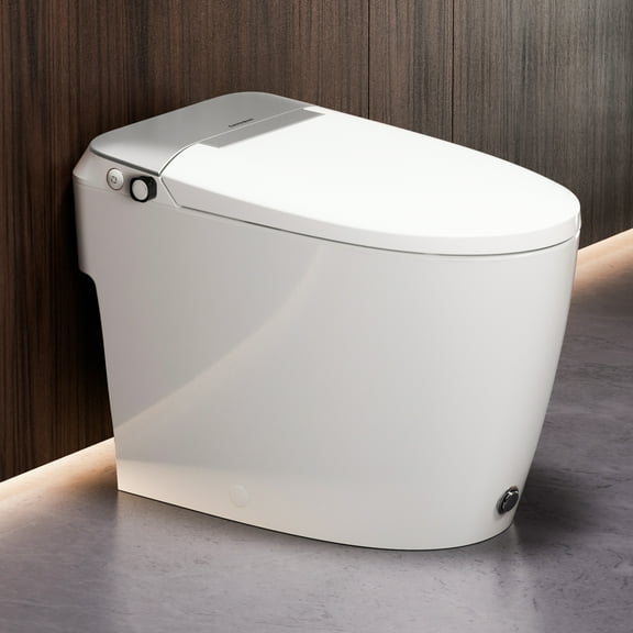 Casta Diva Non-Electric Bidet Toilet, MAP 1000g Powerful Flush Smart Toilet with Lady/Rear Wash, Foot-kick Flush, ADA Comfort Seat Height (Power Free)
