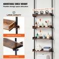 thumbnail image 3 of VEVOR Over the Toilet Storage 4-Tier Bathroom Shelf Rack Space Saver Organizer, 3 of 9