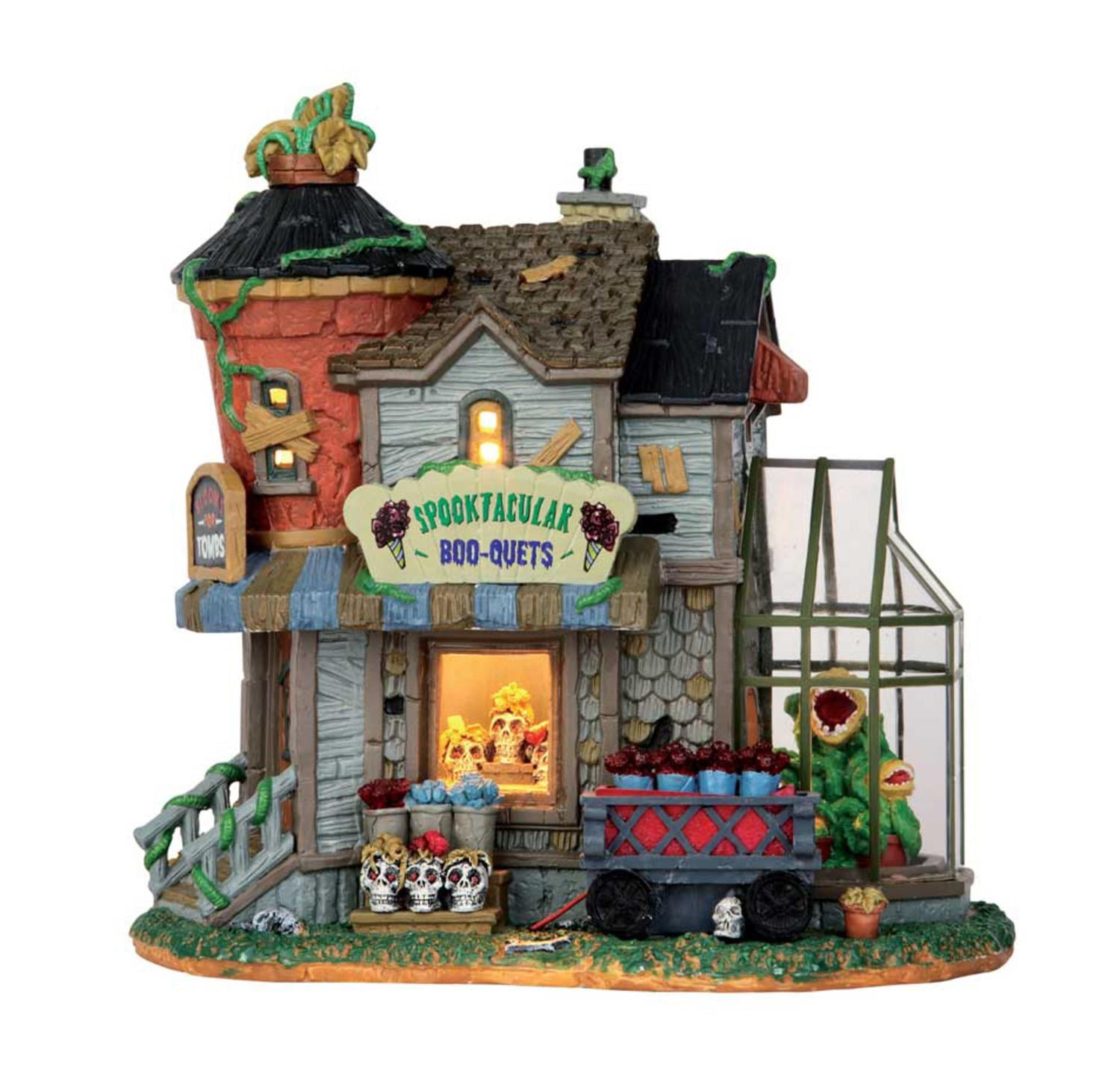 Lemax Spooky Town Village Spooktacular BooQuets Halloween Porcelain