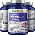thumbnail image 4 of Suplemento NusaPure Astragalus de 15 000 mg, 200 cápsulas vegetarianas, 4 of 9