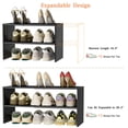 thumbnail image 3 of Organizador de zapatos Cidaziya de 2 niveles, ampliable para 6 a 12 pares, 3 of 7