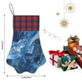 thumbnail image 2 of Dog Paw Decorative Socks 17x11.8in Top With A Strap Design For Easy Hanging For Festive Christmas Party Decorations Steelblue Marble_2, 2 of 8