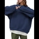 thumbnail image 3 of Sudaderas de Mujer con Cuello Redondo, Forro , Suéteres Oversize, Otoño 2025, Blusas Bonitas, Ropa Preppy Estilo-P M, 3 of 8