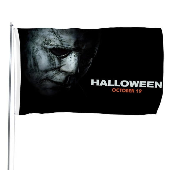 Horror Movie Michael Myers-themed Printed Flag Perfect gift for fans, friends, and family members, and suitable for indoor and outdoor activities, party decorations.35.4"x59" (90cm×150cm)