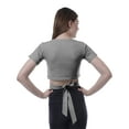 thumbnail image 4 of Moomaya Haut à Ourlet Croisé pour Femmes Manches Courtes Col Rond Tee-Shirt Blouse, 4 of 6