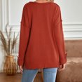 thumbnail image 4 of PMUYBHF Chandail Femme Saint-Valentin Automne Hiver Décontracté Confortable Mode Col en V Manches Longues Tricoté TG, 4 of 9