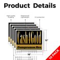thumbnail image 2 of Cash4Gold Compramos Oro Yard Sign 10 Pack of 12 Inch x 16 Inch Double Sided Weatherproof Heavy-Duty Plastic with Stake | Spanish Gold Buying Services, Quick Cash, Reliable Shops | Made, 2 of 7