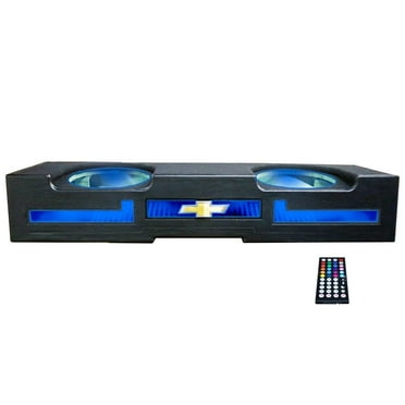 Qpower QLUXE Dual 10" Vented w/RGB Chevy 2014-2018 Crew Cab
