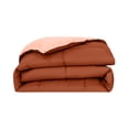 thumbnail image 2 of Modern Threads Rust & Clay Solid Reversible All-Season Down Alternative Adult Bed Comforter, Twin, 2 of 10
