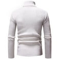 thumbnail image 1 of Manteau Chandail-Over Ajusté à Manches Longues Col Montant pour Hommes Automne Hiver Chaud Décontracté, 1 of 3