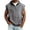Gray, variant on Quarter Zip True Classic Tees Men Western Style Crew Neck Sleeveless Gray Blouses & Tops Modern Solid Retro Vintage Tops Gray,S