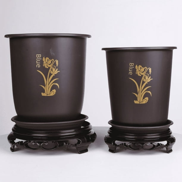 Maceta de diámetro extra grande para orquídeas, maceta especial de plástico carnosa, maceta con base