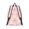 thumbnail image 2 of Bixox Daisy And Bee Printing Canvas Backpack Lightweight Casual Travel Backpack School Backpack Fits 15.6 Inch Notebook, 2 of 5