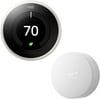 Google T5000SF Nest Learning Thermostat 3rd Gen with Nest Temperature Sensor